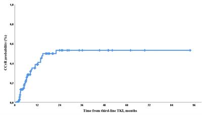 Long-term outcomes of third-line therapy with tyrosine kinase inhibitors in chronic phase chronic myeloid leukemia: A real-life experience